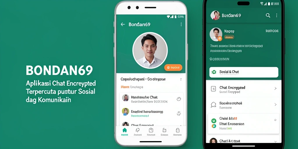 Antarmuka BONDAN69 yang menampilkan fitur Chat Encrypted yang aman.