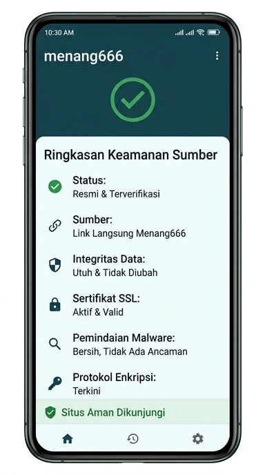 Tampilan kanal resmi menang666